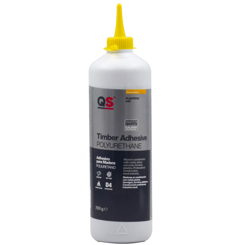 QS Adhesives Polyurethane glue D4 Plastipol 444 QS 750 grs.