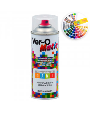 Brico-pinturas Dami Kit Spray Bicapa Carrocería Colores RAL-NCS + Barniz 2K + Aparejo 2K