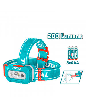 Lanterna frontal total 200 lúmens THL013AAA6 TOTAL