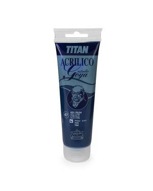 Couleurs bleues Acryliques étude Goya Titan