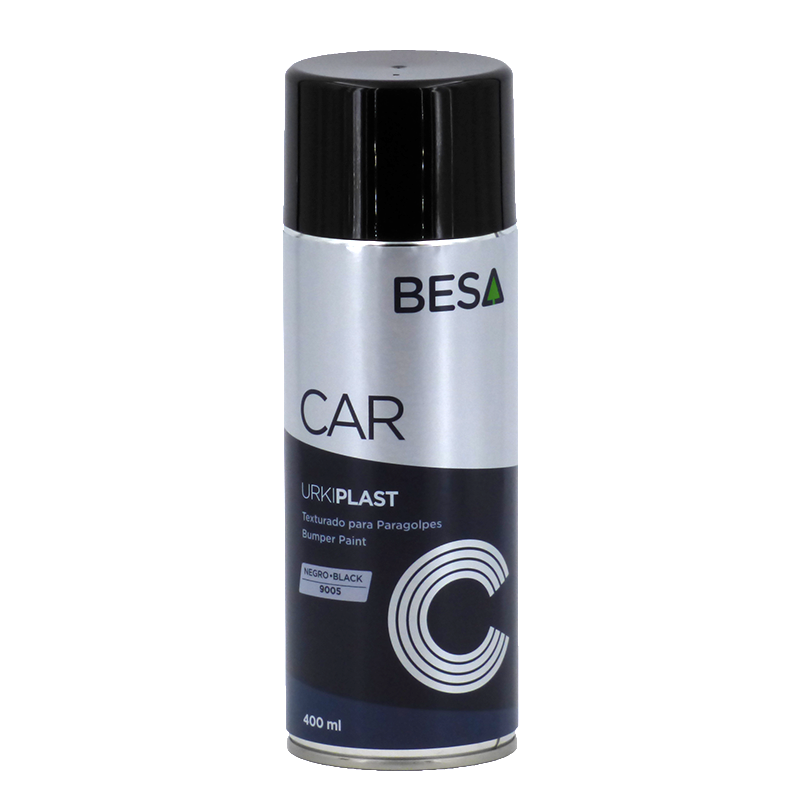 Besa Spray texturé pour pare-chocs URKI-PLAST Noir 400ML BESA