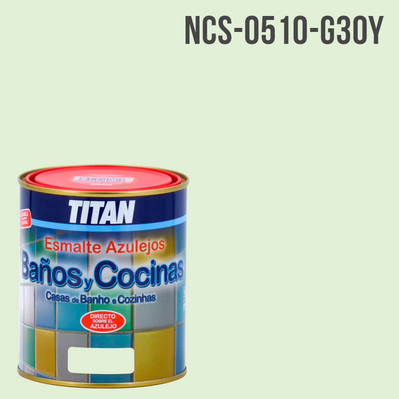Titan Pintura para azulejos Baños y Cocinas Titan 750 ML