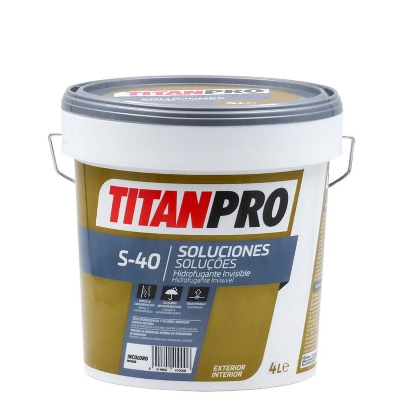 Titan Pro Hidrofugante invisível para a água incolor S40 Titan Pro