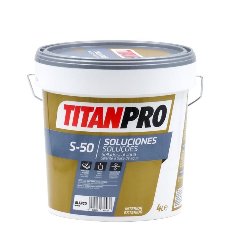 Titan Pro Selladora penetrante al agua blanca mate S50 Titan Pro
