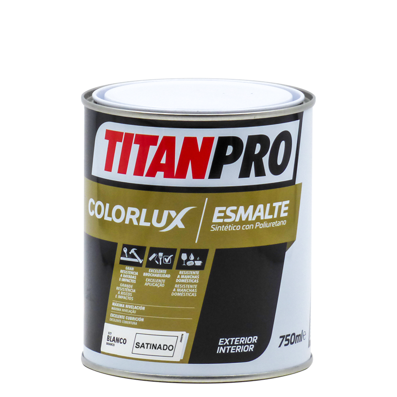 Titan Pro Esmalte sintético con PU Colorlux satinado Titan Pro