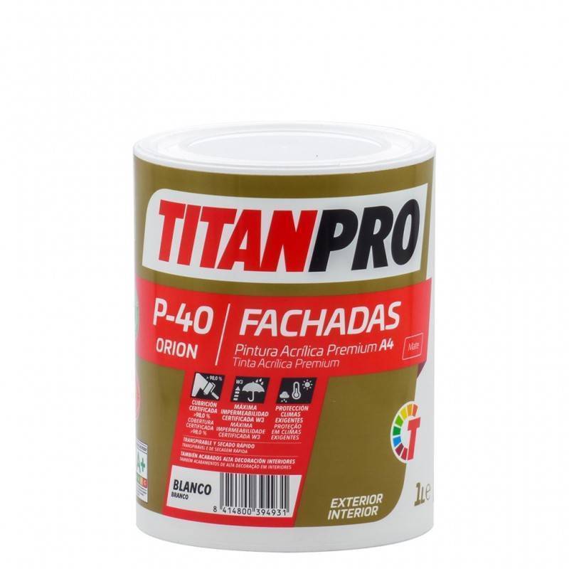 Titan Pro Acrylic Paint Premium A4 Matt White P40 Titan Pro