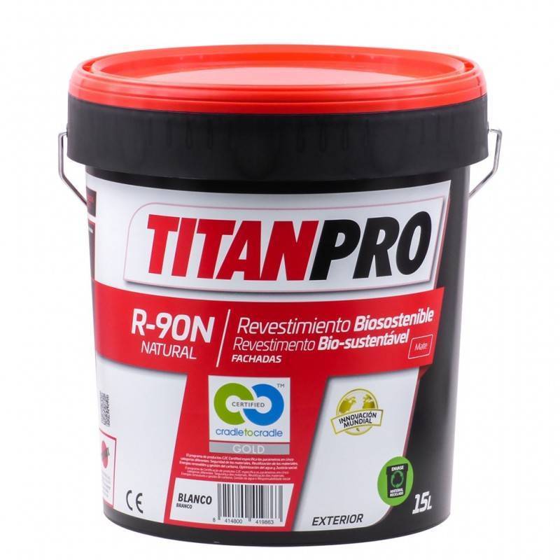 Titan Pro Acrylbeschichtung Weiß Bio-nachhaltig R90N 15L Titan Pro