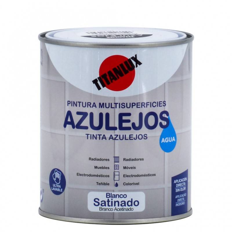 Titan Esmalte Azulejos al Agua Titan Blanco 750 ml