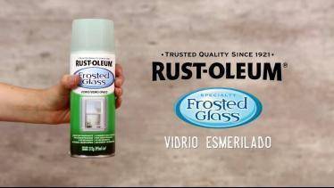 DIY Esmerilar vidrio con Rust-Oleum