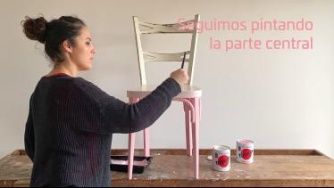 DIY: Cómo pintar una silla con efecto degradado